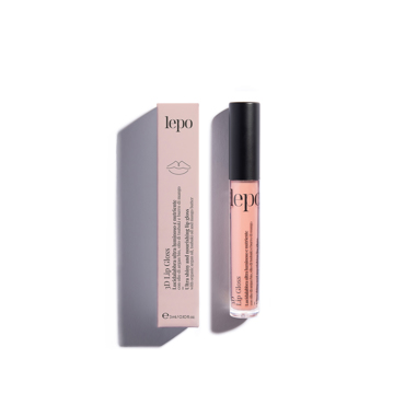 Lepo 3D LIP GLOSS Φωτεινό και Θρεπτικό Lip Gloss με Βιολογικό Έλαιο Argan, Έλαιο Tsubaki και Βούτυρο Μάνγκο  - Ν.01 3ml